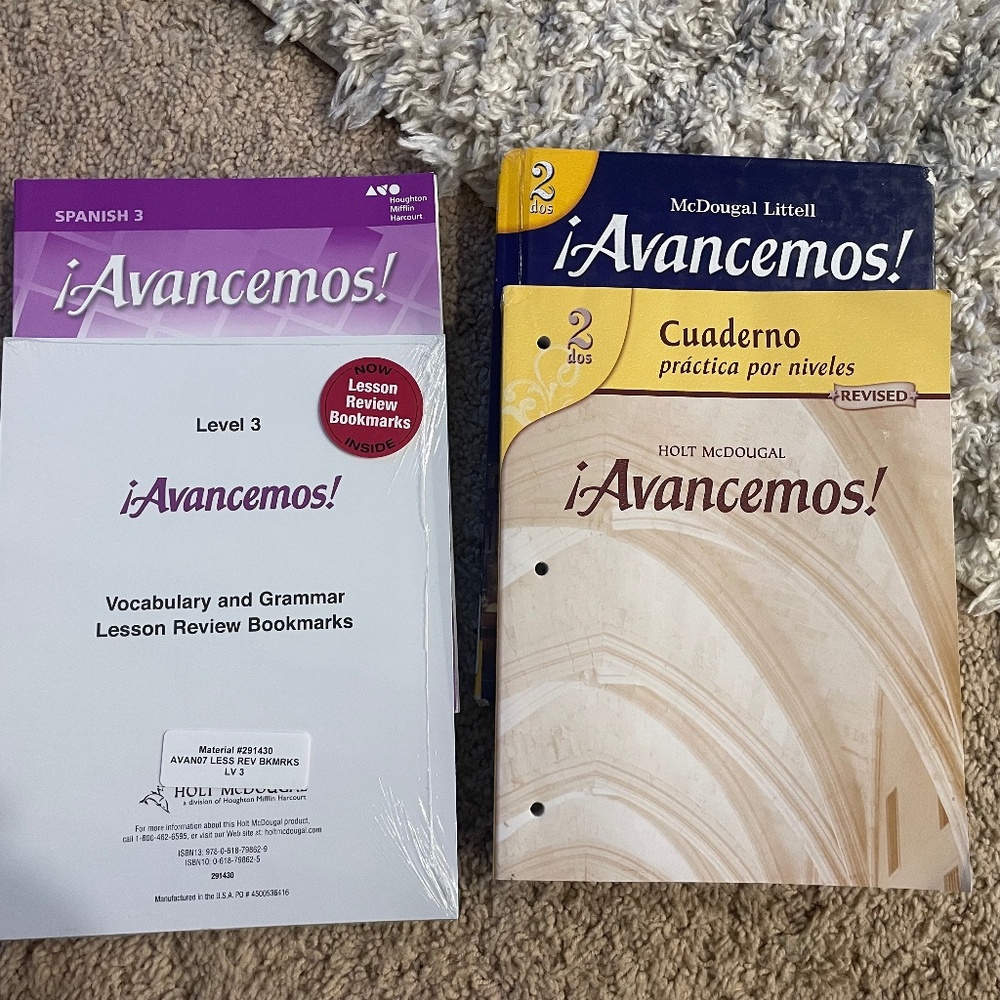 Avancemos text book and guide
